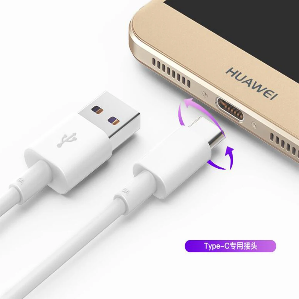 Huawei USB 5A type C кабель P30 P20 Pro lite Mate20 10 Pro P10 Plus lite USB 3,1 type-C Супер зарядный кабель