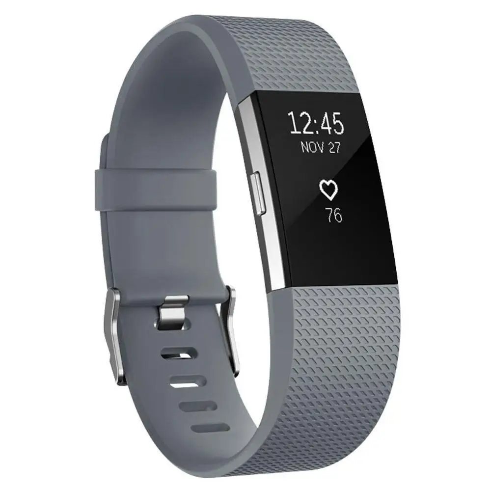 Ремешок для FitBit Charge 2 ремень запасной браслет ремешок для браслета FitBit Charge 2 аксессуары браслет для FitBit Charge 2 - Цвет: Серый