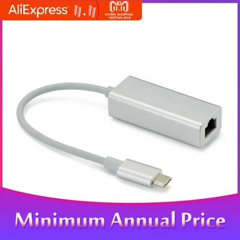 

Type C To RJ45 Aluminum Lan Wired Adapter For Mac USB-C To Ethernet Adapter PC R20