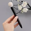 Z145s Professional Handmade Makeup Brushes Soft Saikoho Goat Hair Small Round Blush Brush Ebony Handle Make Up Brush 3