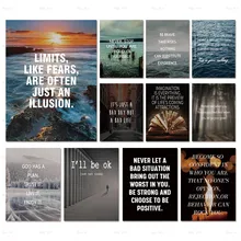 Canvas Painting English Inspirational Posters Prints Decoration Wall Art Pictures quote inspirational positive Home Decor