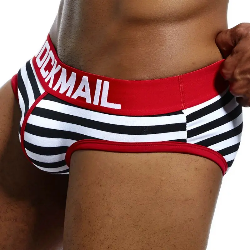 low rise boxer briefs JOCKMAIL 2019 Breathable Cotton Underwear Briefs printing Sexy Men Underwear U Convex Pouch Male Underpants Shorts Gay Panties mens transparent briefs