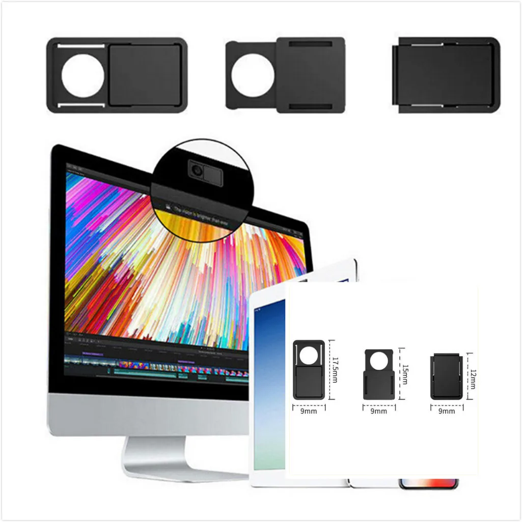 3 шт. 2020 iPad PC Mac macbook Tablet затвор стикер конфиденциальности веб камера крышка 0 7 мм
