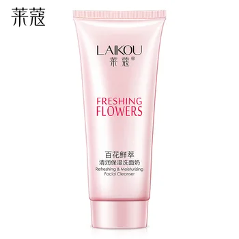 

LAIKOU Facial Cleanser Refresing Moisturizing Face Skin Care Cleansing Rich Foaming Oil Control 100g Flower Multi Skin Dry skin