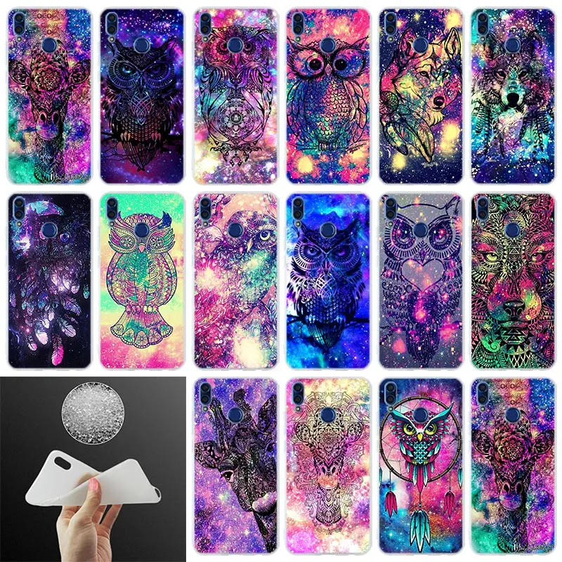 Чехол для телефона с изображением космоса жирафа волка совы Huawei Honor 10i 9i Lite 8a 8x max 8c