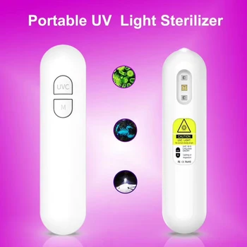

PHOTO LIGHT USB Portable UVC Sterilization Stick Disinfection Rod Personal Care Traveling Sterilizer UV Sanitizer Light
