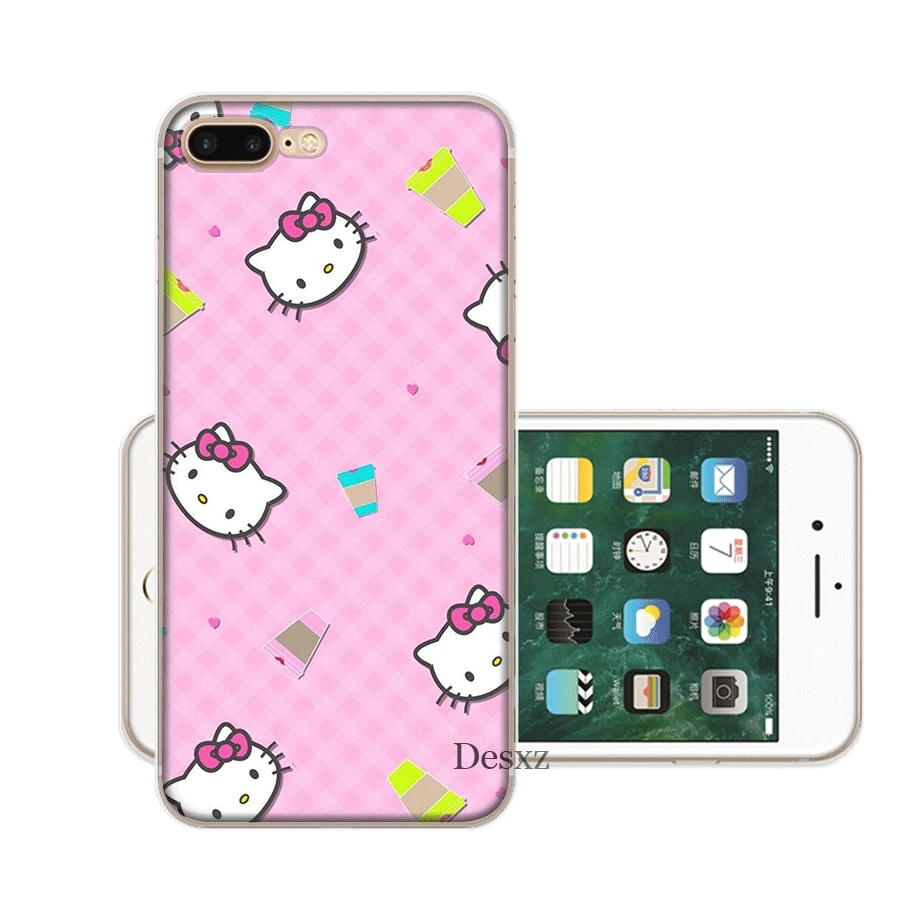 Чехол для мобильного телефона iPhone Apple XR X XS Max 6 6s 7 8 P Lus 5 5S SE Shell Cute hello kitty защита Мода - Цвет: H2