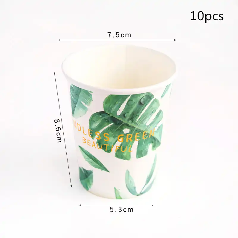 Гавайские украшения для Гавайской вечеринки Фламинго тропический листья пальмы посуда бумажные тарелки чашки ананас летний декор для вече...