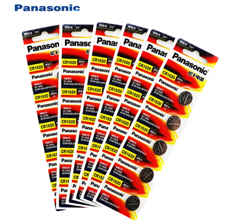 30pcs Panasonic Original Product cr1620 Button Cell Batteries For Watch 3V Lithium Battery CR 1620 Remote Control Calculator