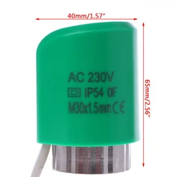 1Pcs 230V NO/NC Thermostat Manifold Underfloor Heating Radiator Electric Thermal Actuator Valve Head