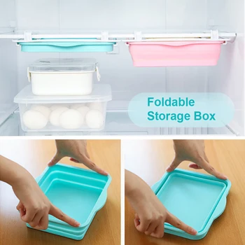

Foldable Silicone Kitchen Fruit Egg Organizer Storage Rack Drawer Box Fridge Freezer Shelf Holder Space Saver Hot Sale