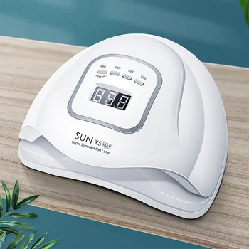 

120W Phototherapy Auto Sensing Manicure Machine UV LED Lamp Magnetic Adsorption ABS Digital Display Gel Nail Dryer Infrared Home