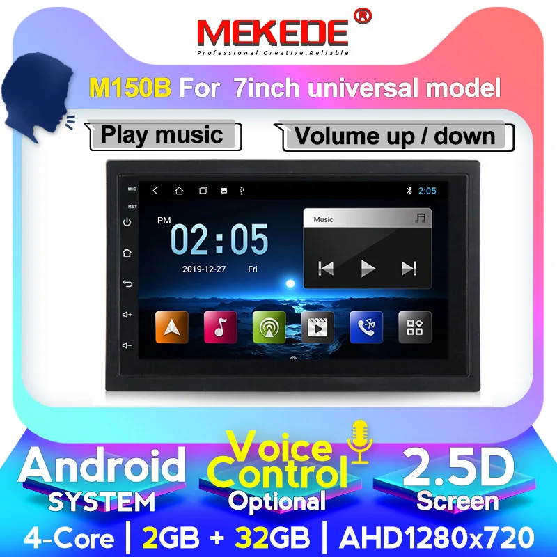 4G + 64G Android 10 авто радио 2DIN 7 ''Универсальный Автомобильный без dvd-плеера GPS