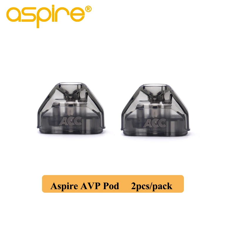 2 шт./упак. Aspire AVP Pod 2 мл Vape Pod картридж с 1.2ohm хлопок/1.3ohm Керамика/0.6ohm сетка катушка электронная сигарета распылитель