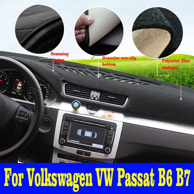 Для Volkswagen VW Passat B6 B7 2006 2015 для CC 2009 2017 приборной панели автомобиля крышка Анти