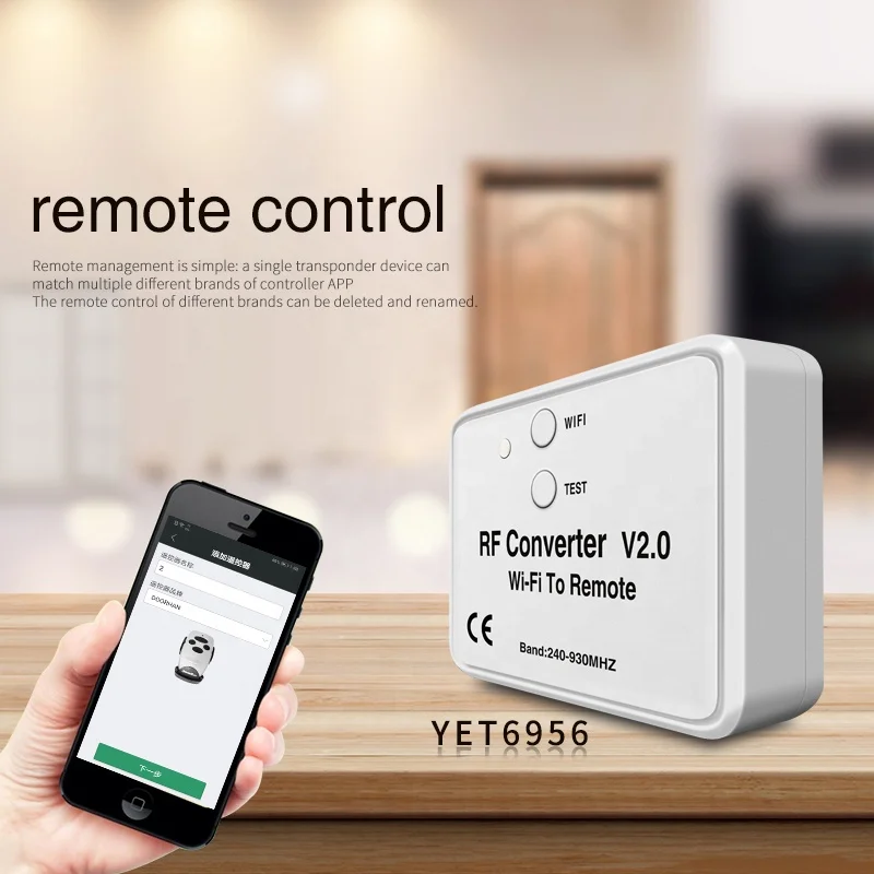 gate door opener WiFi Smart switch remote control WiFi to RF Converter
