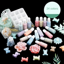 2Pcs Macaron Color Epoxy UV Resin Coloring Dye Liquid Epoxy Pigment Resin Colorant Fading Resistance10ml DIY Soap Candle Pigment