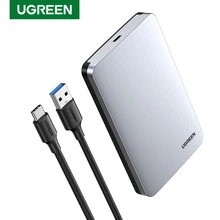 UGREEN HDD чехол 2,5 6 Гбит/с SATA к USB C 3,1 Gen 2 внешний жесткий диск коробка алюминиевый чехол HD для Sata жесткий диск Корпус SSD, HDD UGREEN HDD чехол 2,5 6 Гбит/с SATA к USB C 3,1 Gen 2 внешний жесткий диск коробка алюминиевый чехол HD для Sata жесткий диск Корпус SSD, HDD