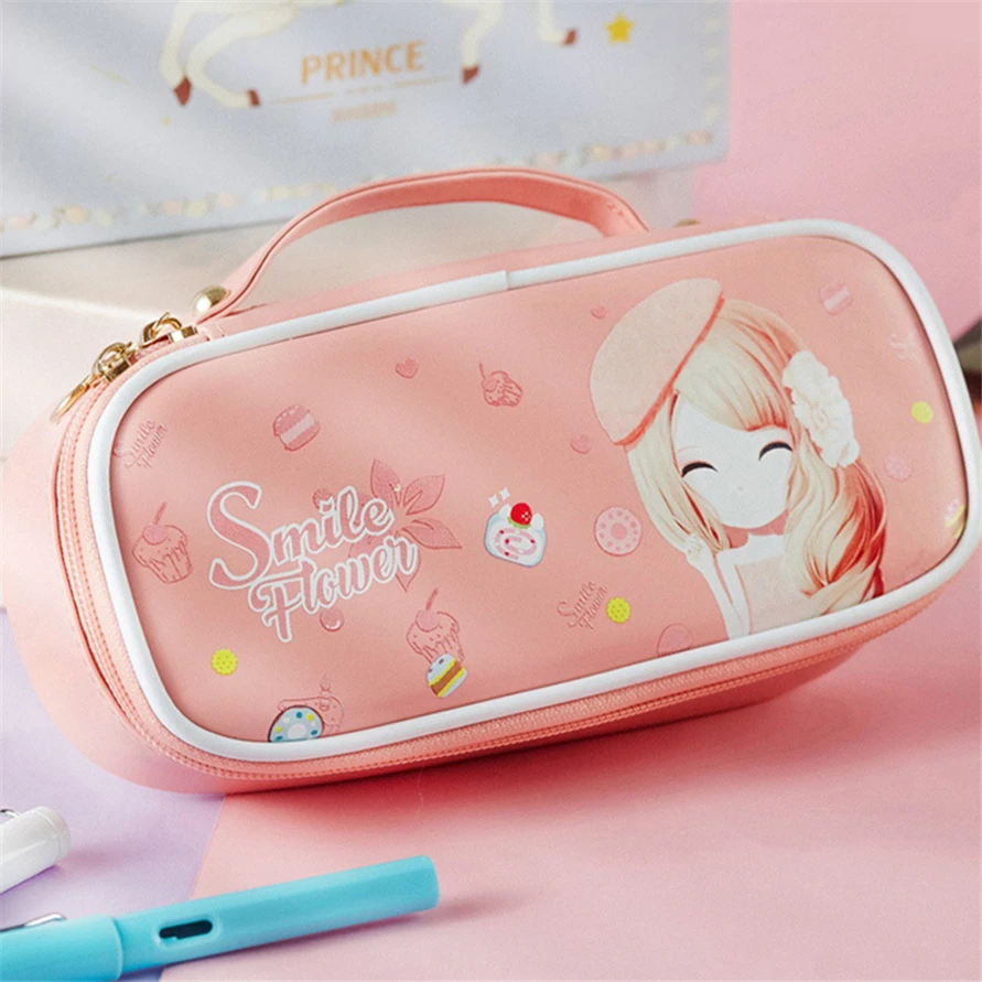 Kawaii For Girls Pencil Cases Cute Pencilcase Stationery 4 Layer Bags  Cartuchera Estuche Escolar Etui Piornik Trousse Scolaire