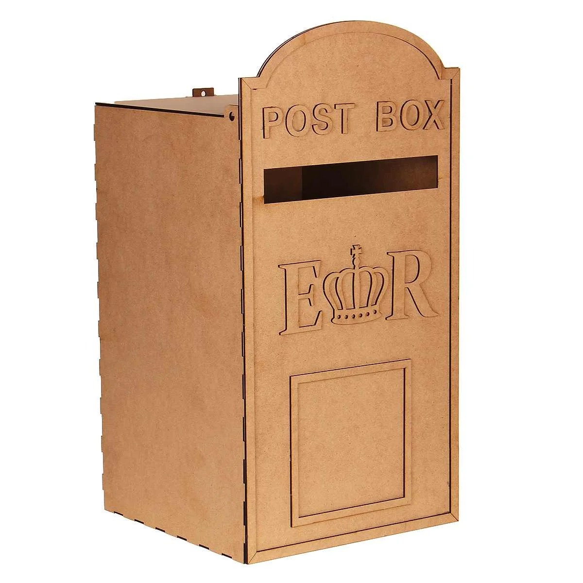 Королевская почта стильная Свадебная почтовая коробка деревянная DIY почтовая коробка с ключом резные Подарочные коробочки в виде открытки Свадебные украшения Аксессуары