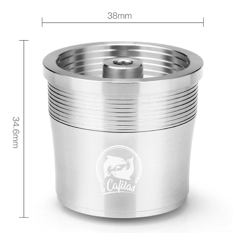 

5pcs/Set Coffee Powder Capsule Pod Brush Spoon For ILLY Refillable Tamper Mini Stainless Steel Durable Kitchenware
