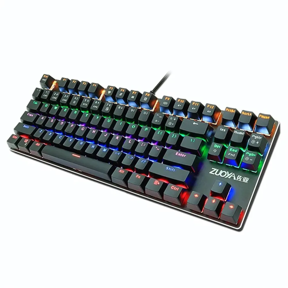 

Gaming Mechanical Keyboard Blue Red Switch English Russian Keyboard Anti-ghosting RGB/ Mix Backlit LED USB for Gamer PC Laptop
