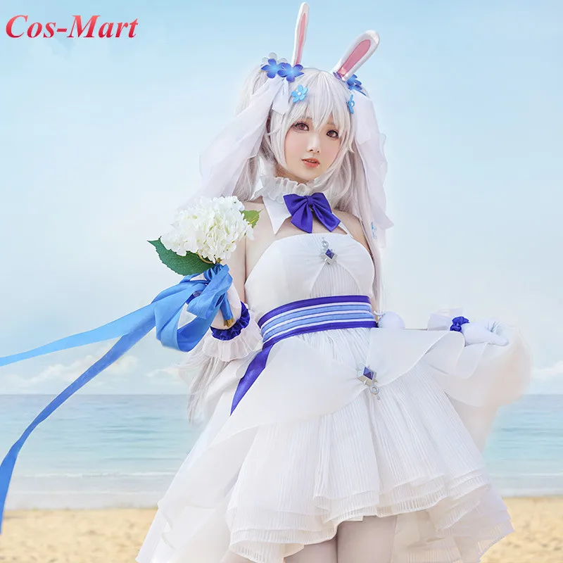 Game azur lane uss-ラフィーコスプレスーツ,白いウサギと約束の衣装 