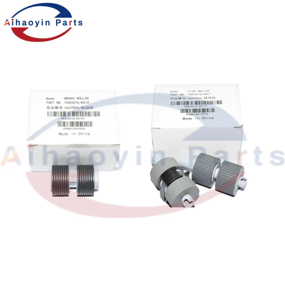 

5SETX PA03338-K011 PA03576-K010 Pick Roller Brake Roller for Fujitsu fi-6670 fi-6770 fi-6750 fi-6750s fi-5750C fi-5650C fi-5750