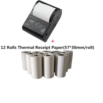 

GOOJPRT Portable Pocket tickets Printer Mini Bluetooth Printers Thermal Receipt USB Wireless Windows Android iOS With EU US Plug