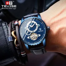 TEVISE Reloj de pulsera para hombre, accesorio masculino de pulsera resistente al agua con mecanismo automático de Tourbillon, 24 horas de duración
