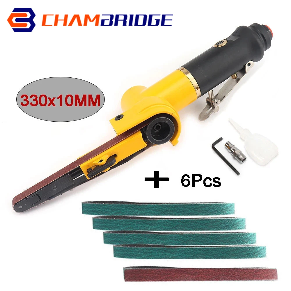 Air Belt Sander Pneumatic DIY Sanding Belt Angle Grinder Grinding Machine Welding Parts 10*330mm