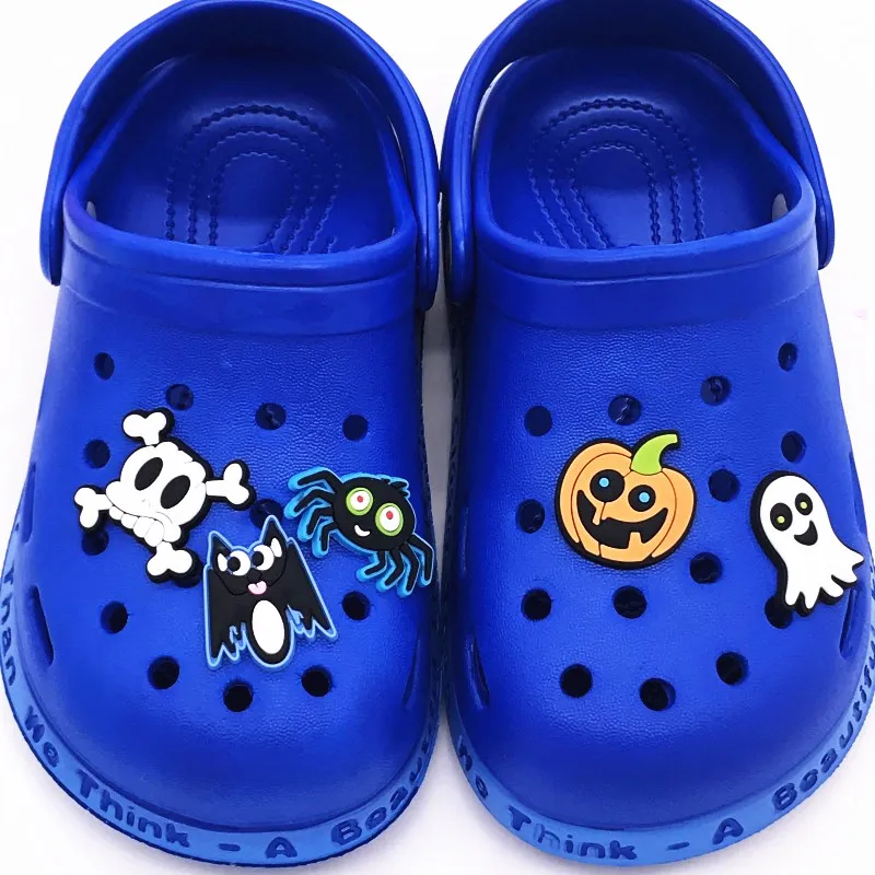 

1Pcs Halloween Pumpkin Cartoon Scary Silicone Shoe Buckle Accessories Decoration Shoes Charms Diy Backpack Wristband