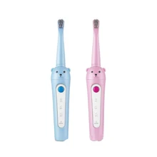 Детская акустическая электрическая зубная щетка USB зарядка перезаряжаемая ультразвуковая детская мягкая щетка Водонепроницаемая зубная щетка