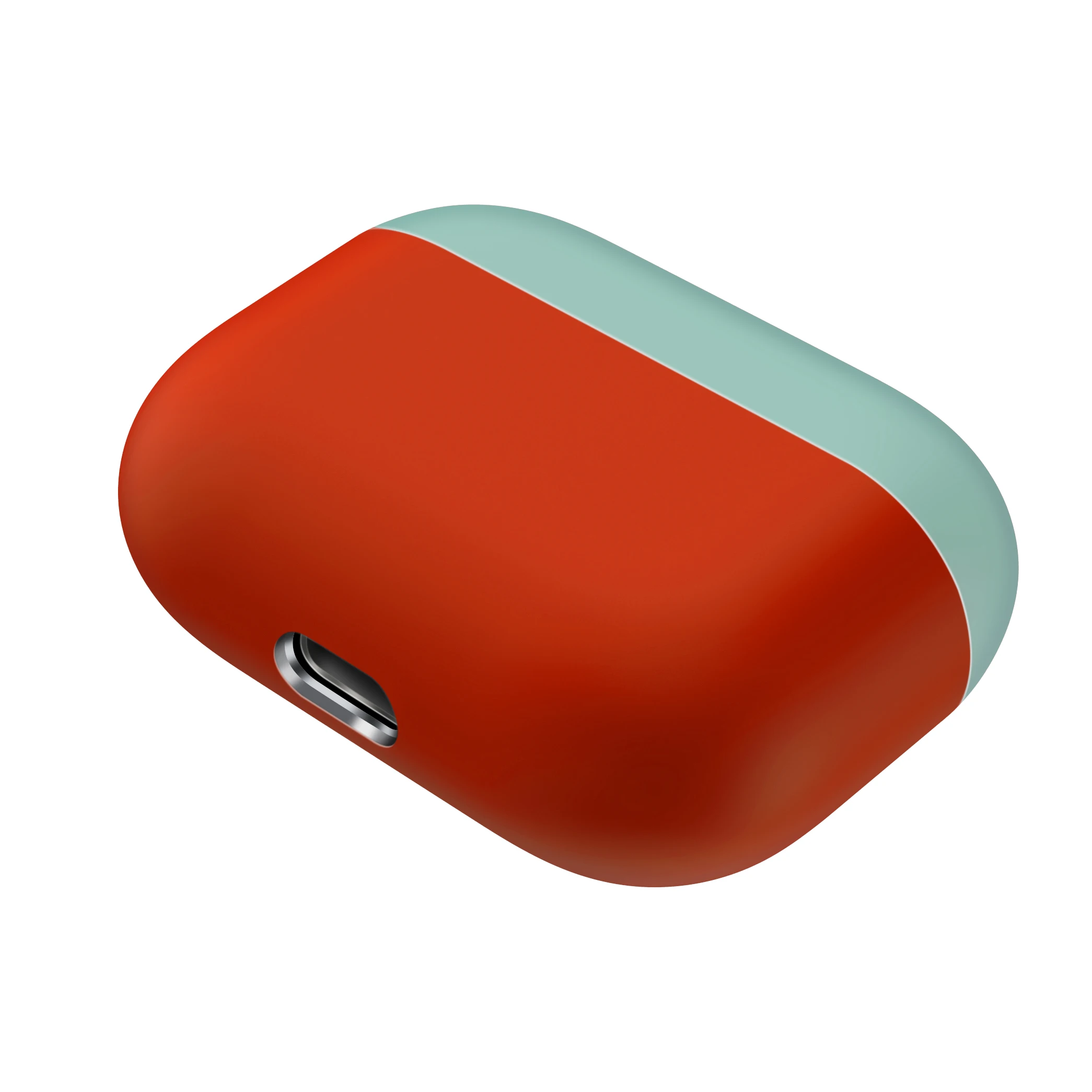 2 цвета жидкий силиконовый чехол для Airpods Pro Bluetooth наушники Мягкий защитный чехол для Apple Air Pods Pro Чехол для Airpods 3 - Цвет: green red