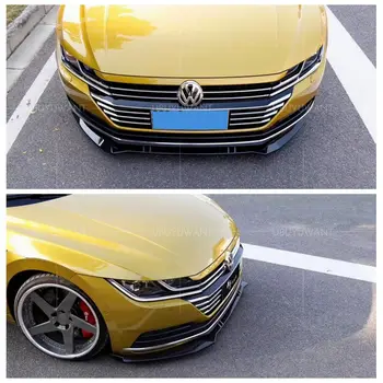 

UBUYUWANT For VOLKSWAGEN CC 2018-2020 A Set Car Front Bumper Lip Body Kit Diffuser Deflector Spoiler Splitter Lip Guard