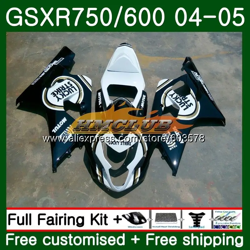 Средства ухода за кожей для SUZUKI GSXR 750 K4 GSXR 600 GSX-R600 04 05 5CL. 83 GSXR-600 GSX R750 GSXR600 04 GSXR750 2004 2005 обтекатель Lucky черный