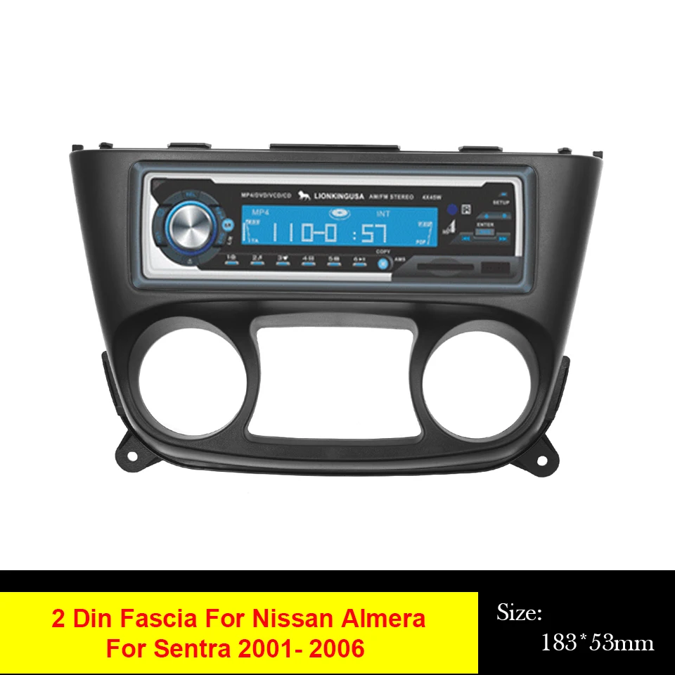 Автомобильный радиоприемник Fascia Для NISSAN Almera N16 Sentra 2000-2006 панель с объемной рамкой