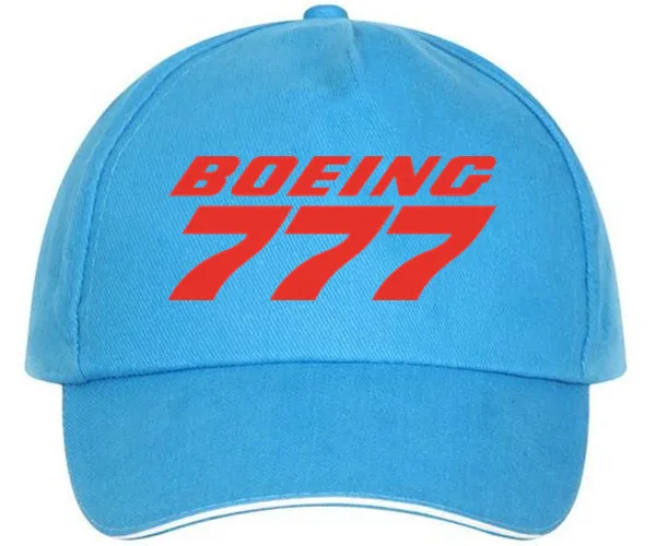 XQXON-Boeing 777 Высококачественная Мужская и Женская бейсбольная шляпа Повседневная модная унисекс бейсболка HH10 - Цвет: Sky blue