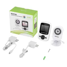 Видеоняня с инфракрасным ночным видением, двухсторонняя Колыбельная для комнатной температуры, Дальняя дальность