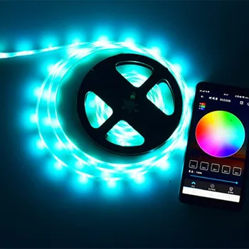 

Mobile Phone Bluetooth App Control Usb Tv Background Light With 5v Intelligent Control Rgb Light Belt Suit Rgb Tape Ambilight