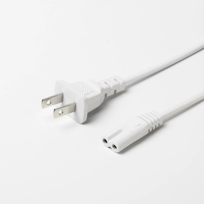 Description Picture 5 of item2 Pin Prong US EU to C7 C8 Extension Cable LED Light Power Cord American European Figure 8 Laptop Power Cable For PS4 1.5M 0.6M