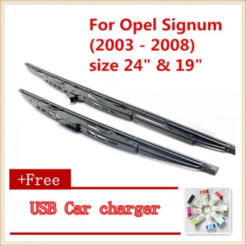 

2pcs/lot Car windshield wiper Blade For Opel Signum (2003 - 2008),size 24" & 19"