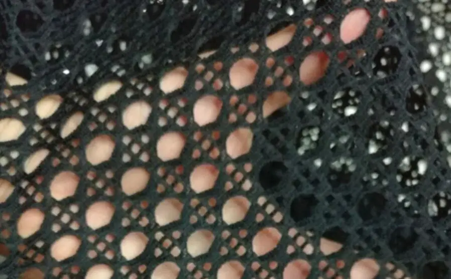 black Сетчатая ткань для платья, сетчатая ткань, большая сетка, кружевная одежда, ткань для платья, ажурная кружевная подкладка, чулки, сделай сам, ремесло - Цвет: black
