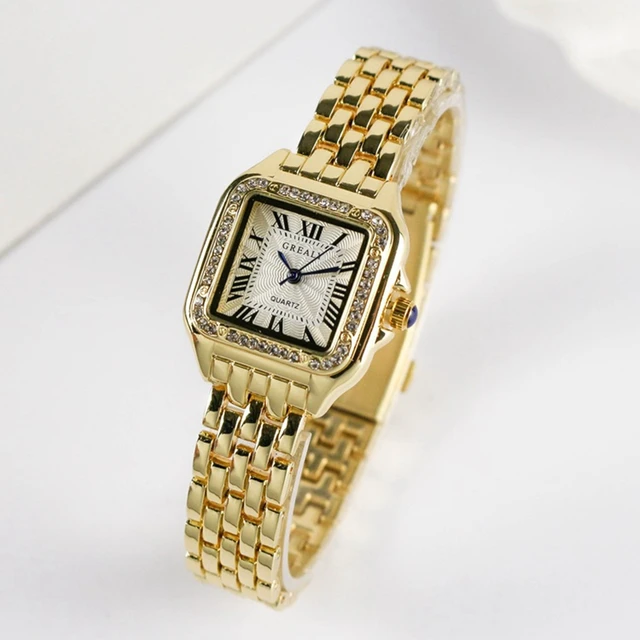 Women's Fashion Square Watches 2021 Brand Ladies Quartz Wristwatch Classic Silver Simple Femme Steel Band Clock Zegarek Damski 6