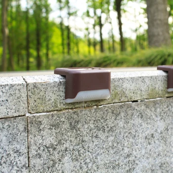 

4pcs Waterproof Solar Deck Step Wall Lights Outdoor Pathway Patio Stairs Yard Garden Fence Decorative Lamps