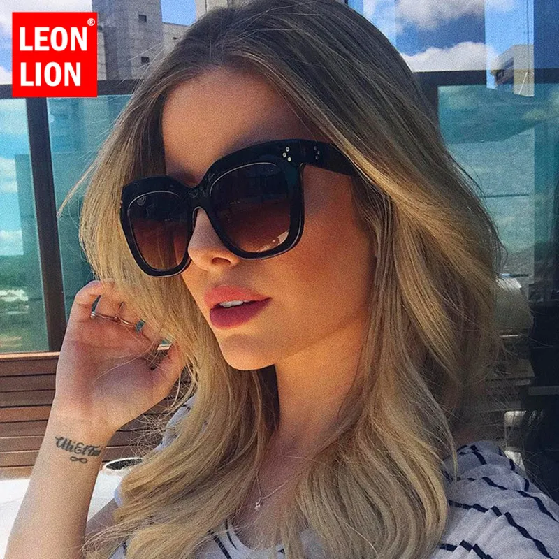 

LeonLion 2020 Square Retro Sunglasses Women Brand Designer Glasses Women Brand Luxury Eyeglasses Women/Men Vintage Oculos De Sol