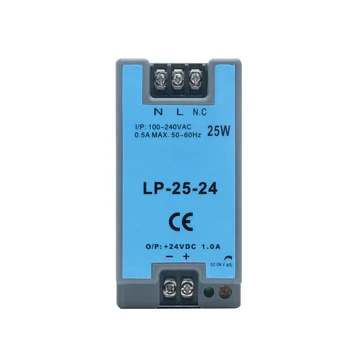 

LP-25 Din Rail Power Supply 5V 12V 24V 25W Single Output Digital Display Guide Rail Switching Power Supply 110/220VAC