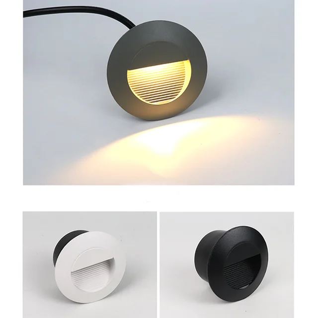 Round Lamp LED Outdoor Circular Step Light Aluminum Waterproof Stair