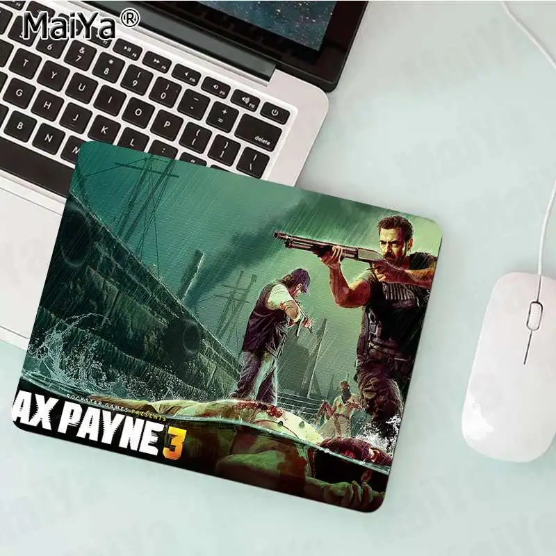 Maiya Max Payne прочный резиновый коврик для мыши коврик скорость/контроль версия большой игровой коврик для мыши - Цвет: Not Lock Edge18x22cm