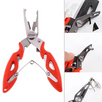 

Stainless Steel Fishing Pliers Scissors Line Cutter Remove Hooks Cutting Fish Line Clip Line Tackle Wire Braid Cutter Fishing